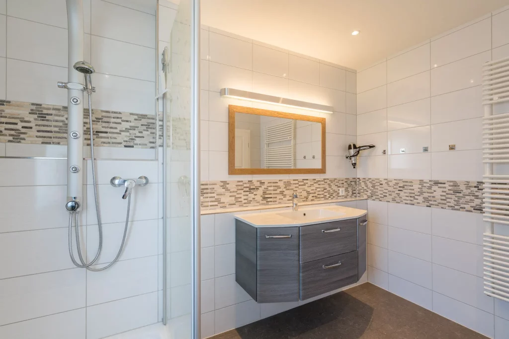 Diekhuus Büsum Ferienwohnung mit exklusiver Sauna im Garten Suite Badezimmer Bildnummer 0259